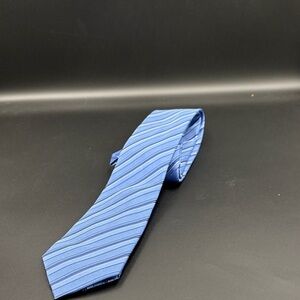 Marc Anthony Blue Silk Striped Men's Tie